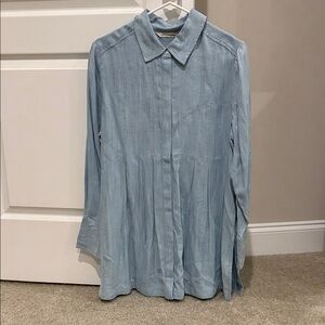 Soft Surroundings Light Blue Button Down Shirt